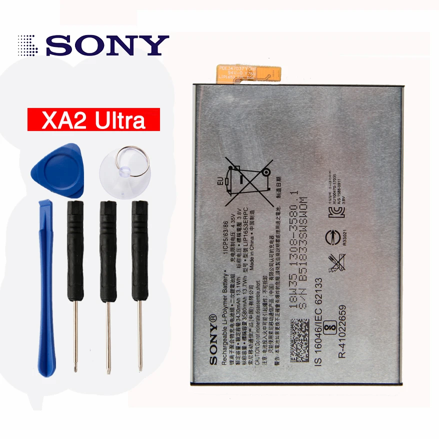 

Original Sony XA2 Ultra Battery for Sony Xperia XA2 Ultra G3421 G3412 3430mAh XA1 Plus Dual H4213