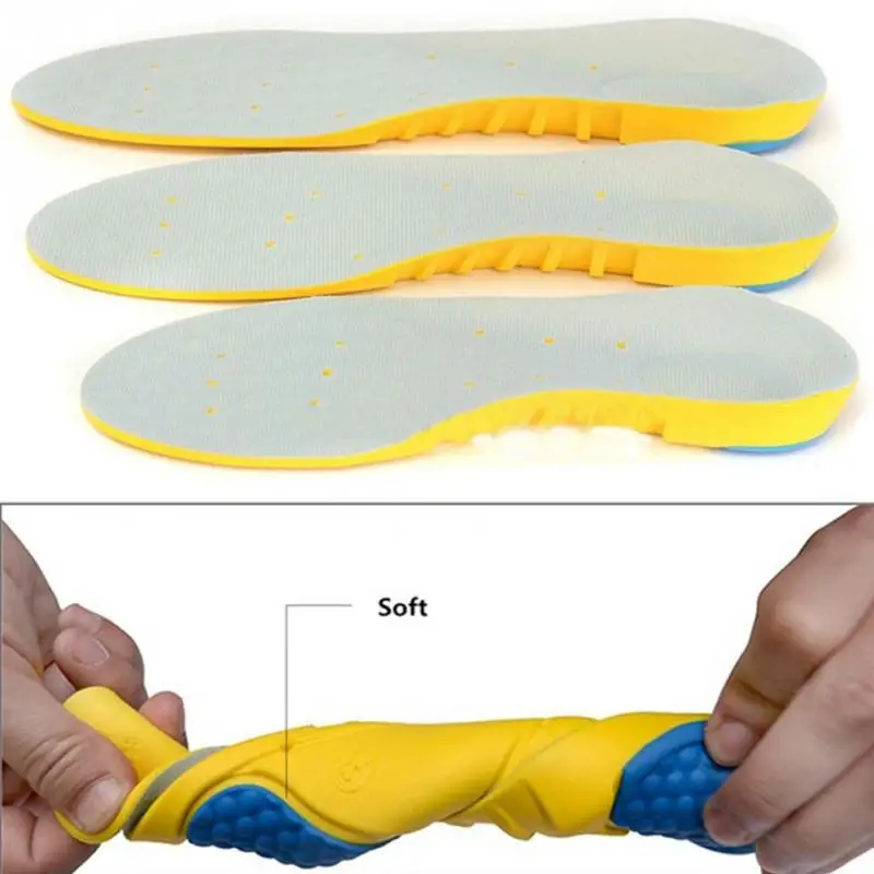 Мягкие ультра стельки, светильник, дизайн Stoma, дышащий, впитывающий материал, пена с эффектом памяти, поддержка свода стопы, спортивная стелька, полная длинная поддержка свода
