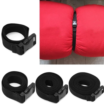 

50cm/100cm/200cm/300cm Outdoor Travel High-strength Nylon Tied Backpack Luggage Sleeping Bag Long Lash Strap Release Buckle
