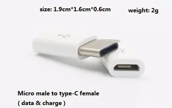 

DHL free. 200pc/lot. usb type-c adapter . type-c charging cable data transfer . typec usb adapter . Micro male to type-C femal