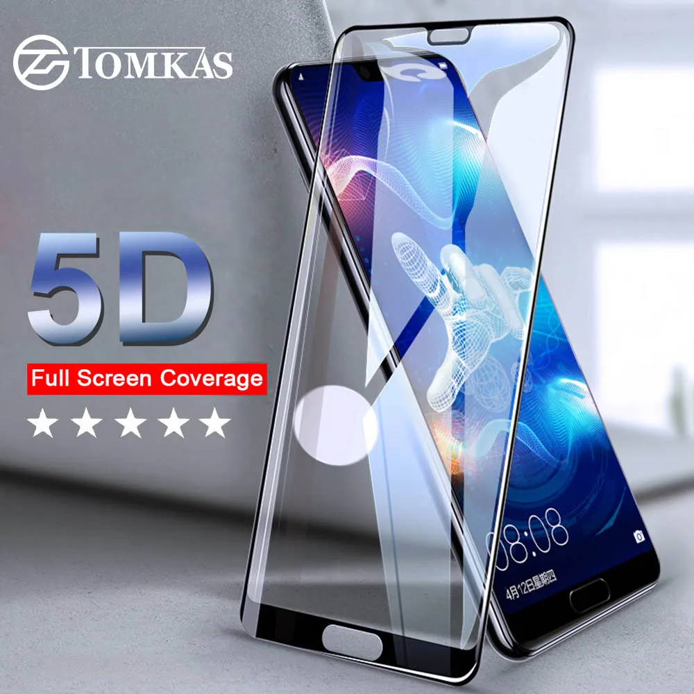TOMKAS 5D стекло для Honor 10 9 Play Защитное экрана Huawei P20 P10 Mate Lite Pro P Smart защитное