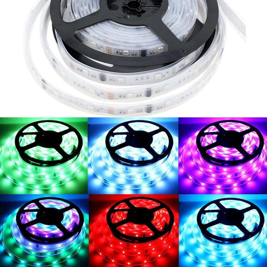 A20 DC12V 5 м 150LED IP67 водонепроницаемый 6803 IC SMD 5050 RGB мечта magic color LED Strip | Лампы и