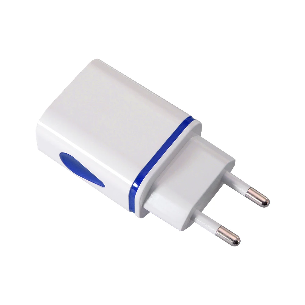 2 порта USB зарядное устройство мобильный телефон с европейской вилкой для