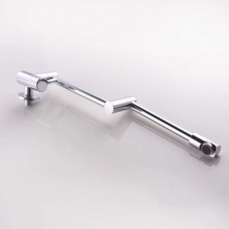 Brass Lead-free Folding Kitchen Faucet Mixer 360 Degree Swivel Single Handle Brushed Kitchen Sink Taps Chrome Wall Mounted Tap Brass Lead-free Folding Kitchen Faucet Mixer 360 Degree Swivel Single Handle Brushed Kitchen Sink Taps Chrome Wall Mounted Tap