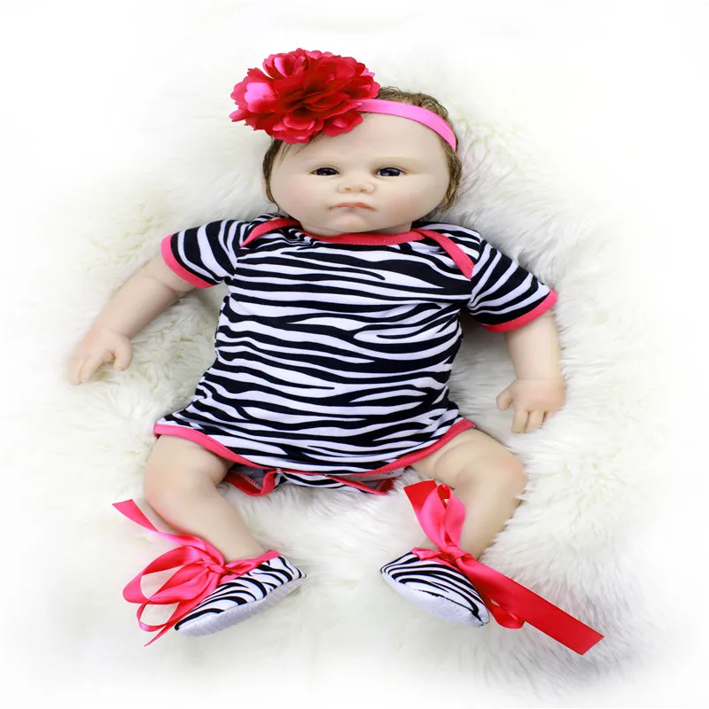 SanyDoll 19 дюймов 48 см силиконовые куклы для новорожденных реалистичные красивое