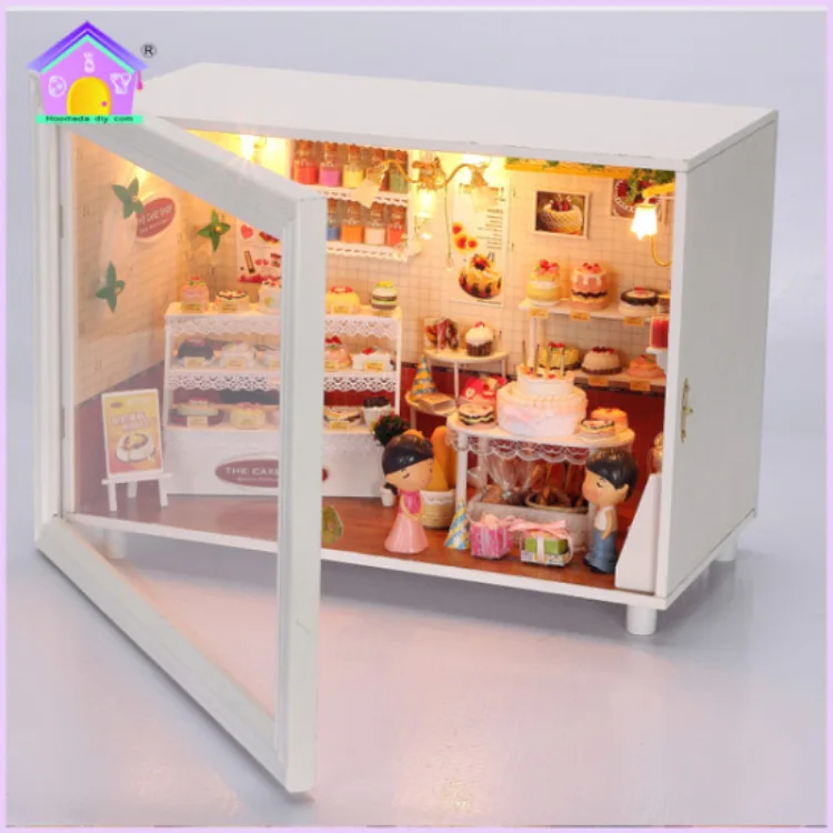 Кукольный дом мебель Diy Миниатюрный пылезащитный чехол 3D Деревянный Miniaturas кукольный домик игрушки супер роскошные подарки на день рождения коробка театр Каса