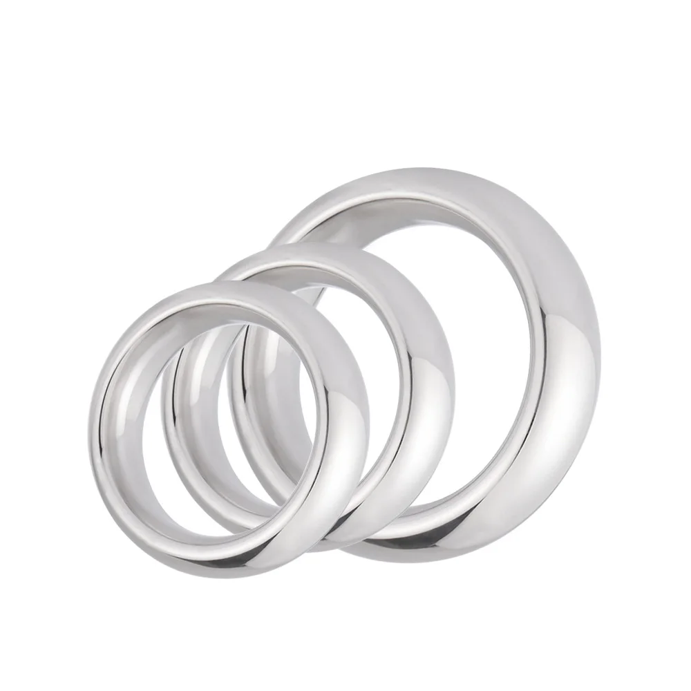 1PC Stainless Steel Penis Ring Metal Impotence Erection Aid Performance Enhancer Delay Ejaculation Sex Toys for