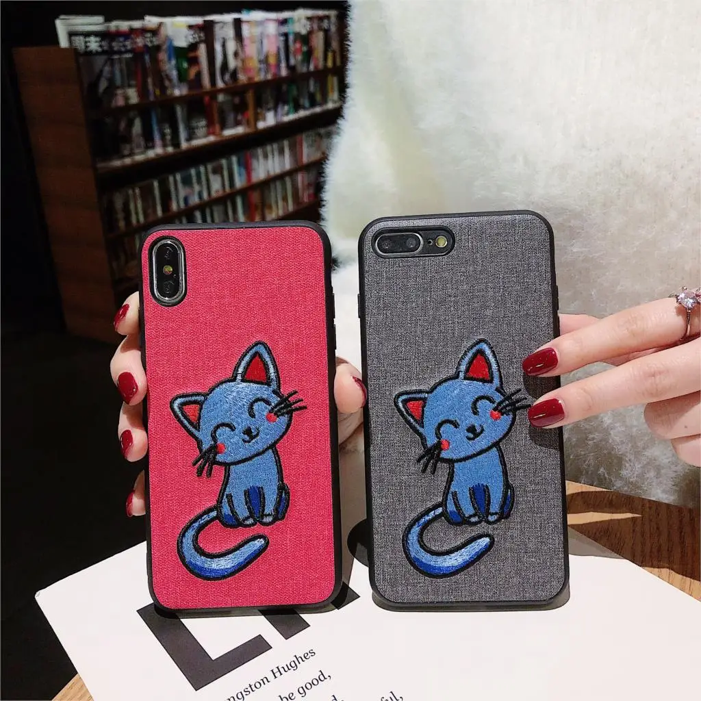 Beyour милый чехол для мобильного телефона MeiTu M6 M8 T8 с объемной вышивкой в виде