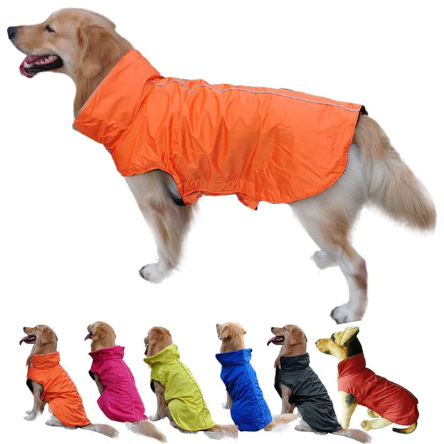 Clothes for dogs waterproof Pet clothing doggie raincoats jacket coat