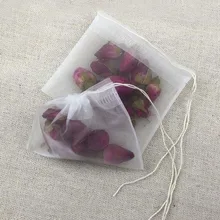 7X9 см нейлоновые чайные пакетики мешки для фильтрования чая струны полупрозрачные многоразовые домашние офисные принадлежность для чая 1000 шт ZA5676