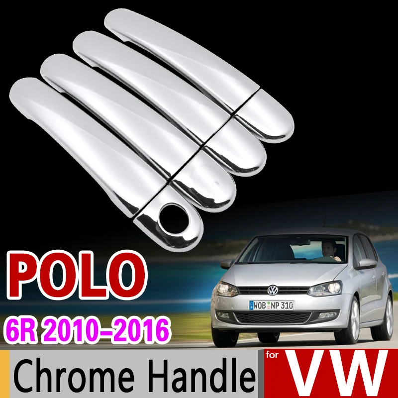 Neu Volkswagen Polo 6r 6c 2014-2018 Vorne Stoßstange Unterer Grill Chrom