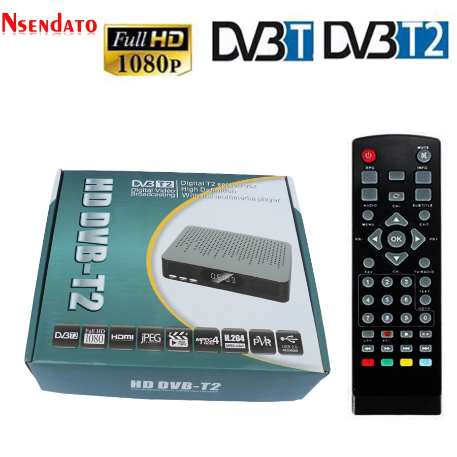 K3 DVB T2 спутниковый ТВ тюнер HD цифрового наземного Комплект Топ Ресивер FTA