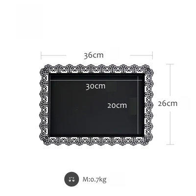 1 шт Черная подставка для торта и поднос для кексов с кружевным краем Инструменты для торта украшение дома десертный стол вечерние поставщики для хранения - Цвет: 2