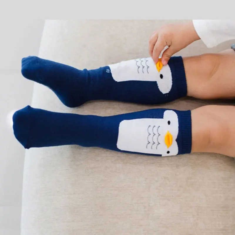 Милые хлопковые носки детские гетры для девочек, сапоги до колена, От 0 до 4 лет, X16
