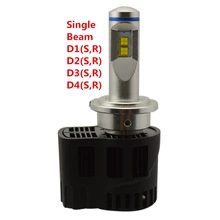Runstreet(TM) D1 D1S D1R 3000K 4000K 5000K 6000K Canbus P6 LumiLEDs LMZ 10400lm Car LED Bulb Headlight Fog Light Conversion Kit