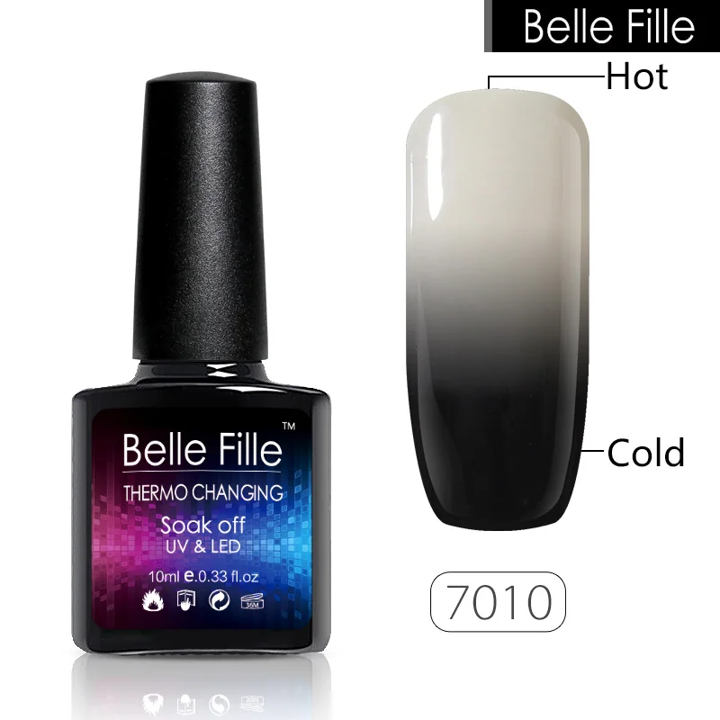 Belle Fille 10 мл Температура сменить гель лак для ногтей UV Gel Long Lasting Nail Полупостоянный
