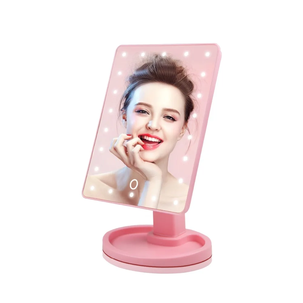 

Dimmable LED night light touch sensor LED Vanity lights Makeup Mirror light Dressing lamp Portable table lamp with mirror