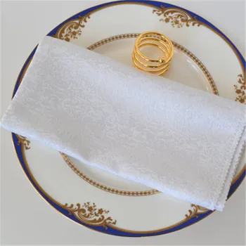 

5PCS 48*48cm Square Satin Napkins Solid Handkerchief for Wedding Party Hotel Restaurant Table Decors