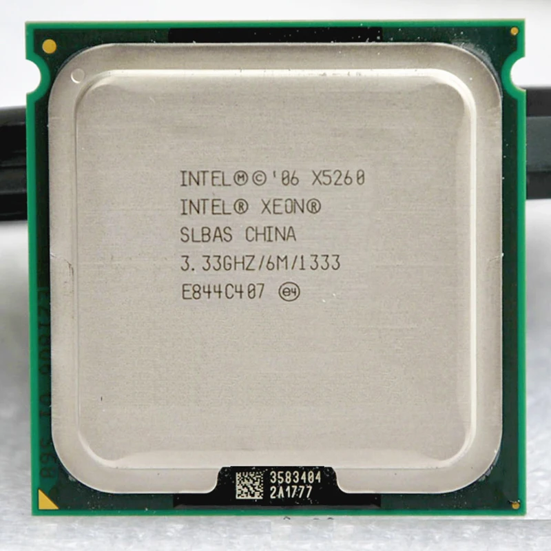 

INTEL xeon   X5260 LGA 775 CPU 3.33GHz /LGA771/6MB L2 /Dual-Core/FSB 1333MHz CPU with two 771 to 775 adapters