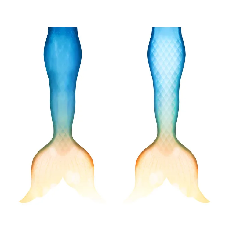 Новые изготовленные на заказ Swimable Русалка Моноласты, хвосты для купания для купальный костюм русалки для косплея пляжные наружных осветительных приборов - Цвет: H