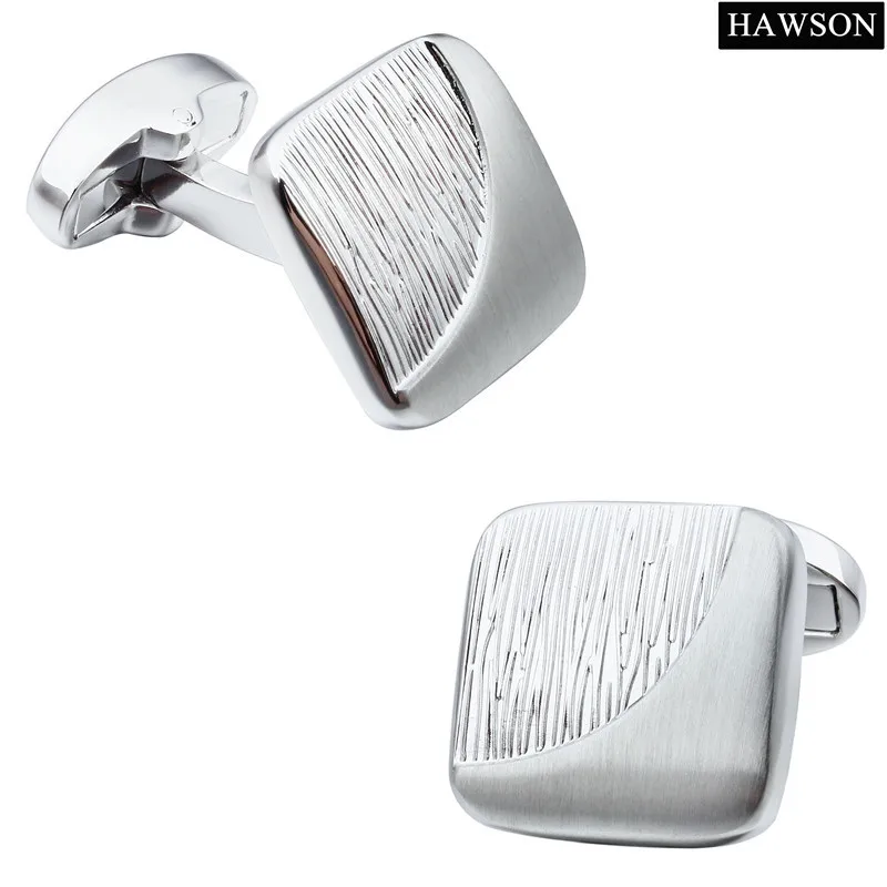 Fashion Metal Cufflinks Square Mens Dress Jewelry Accessories For