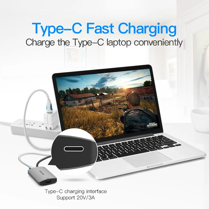 Vention usb type C концентратор к HDMI с USB PD c 3 0 конвертер Suppot 4 K * 2 для MacBook Chromebook HDMI|hub hdmi|to