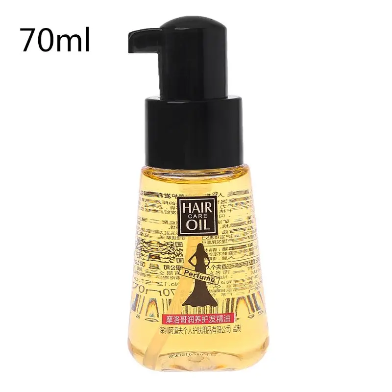 Beli 1 PC 70 Ml Maroko Run Perawatan Rambut Minyak Conditioner Film Rambut Kering Ekor Rambut Pengering Bifurcation Patri Panas Lurus rambut
