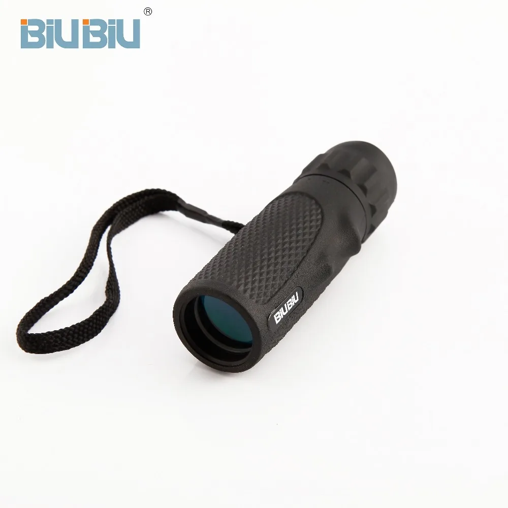 BIUBIU 10x25 HD Monocular Telescopes Zoom Focus Green Film Binoculo Optical Hunting High Quality Tourism Scope