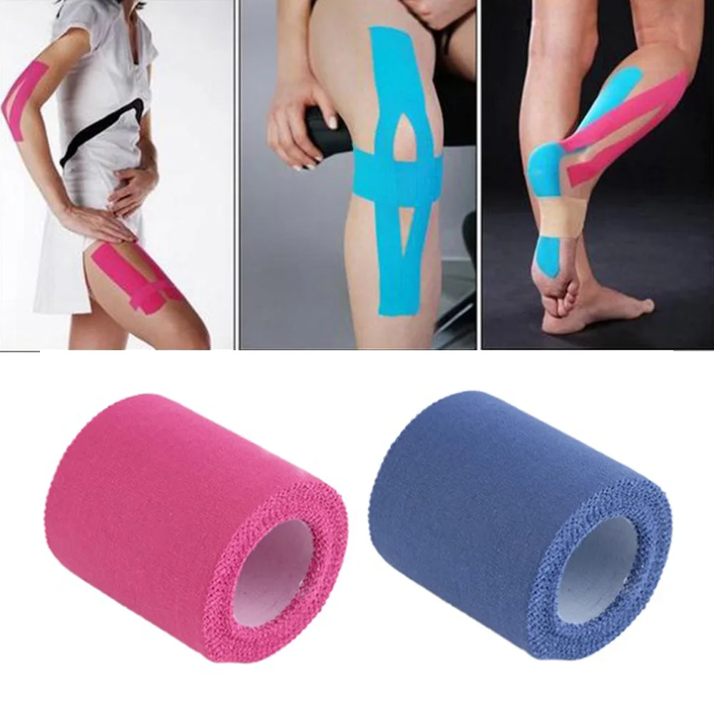 

Cotton Waterproof Muscle Tape 5cm x 5m Sport Tape Kinesiology Tape Elastic Adhesive Bandage Care Physio Support