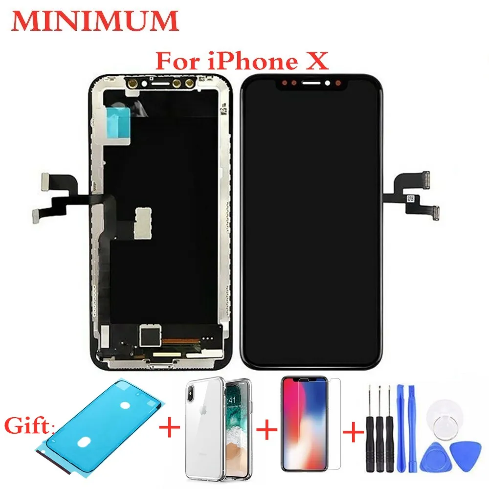 

For iPhone X Xs Max XR LCD Display 3D Touch Screen Digitizer Assembly Tianma TFT OLED Tested No Dead Pixel Replacement Parts