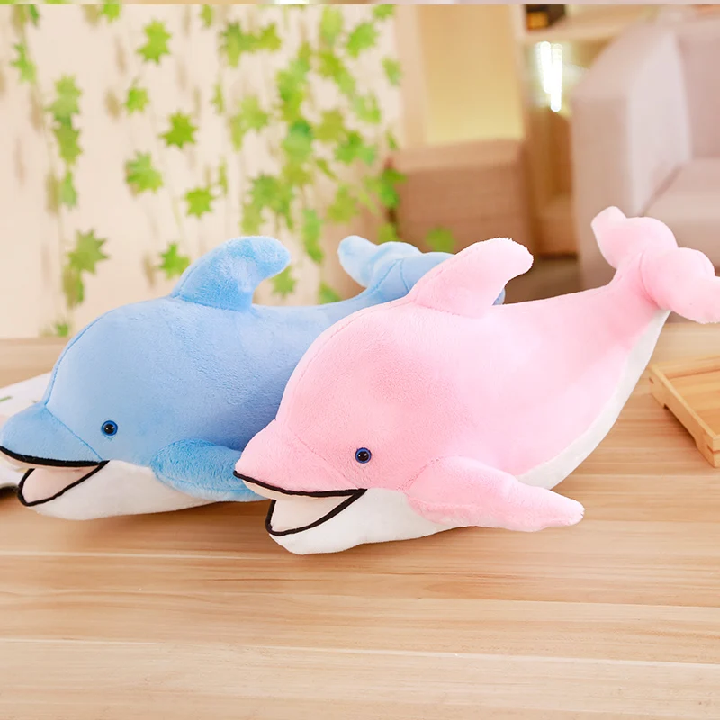Miaoowa 45cm Kawaii Soft Dolphin Plush Toys Dolls Stuffed Lovely Animal Nap Pillow Creative Kids Toy Valentine's Gift for Girls Miaoowa 45cm Kawaii Soft Dolphin Plush Toys Dolls Stuffed Lovely Animal Nap Pillow Creative Kids Toy Valentine's Gift for Girls