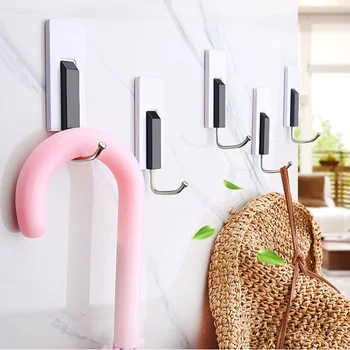 

Quality Seamless Piano-shaped Hooks Nail-free Wall-Hanging Kitchen Cabinet Finishing Rack Music Key Clothes Decoration Hangers