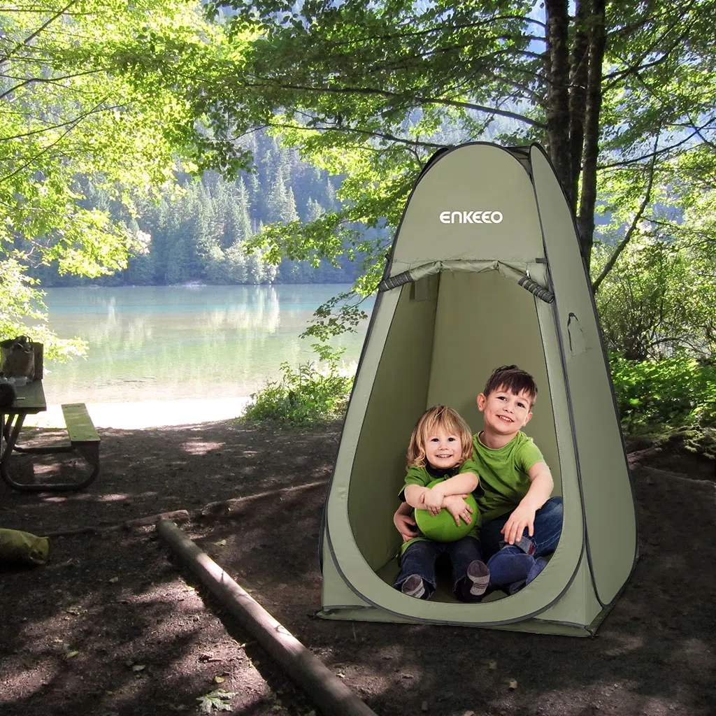 Enkeeo Portable one room tent 191D Nylon Polyester Tents Instant Pop Up Privacy Tent for