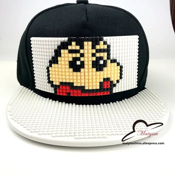 Модные Мультяшные лягушки дизайн DIY Кирпич Snapback шапки для мужчин летние мозаики крутая шляпа для женщин съемные шапки - Цвет: 19