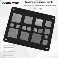 Jyrkior 0,3/0,35/0,4/0,5/параллельный/отверстие Универсальный Мульти Функция посадка олова сетка BGA черный Шаблон трафарет