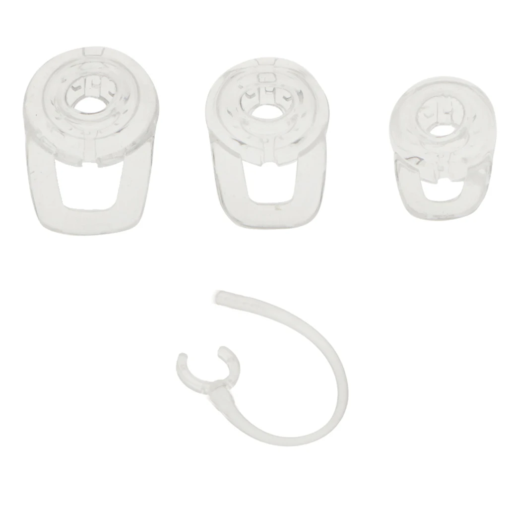 1Pack Earbuds Eartips & Ear Hooks Spare Kit Earloops Buds Replacement Clamp Headphones Holder for M100 Wireless Earphone