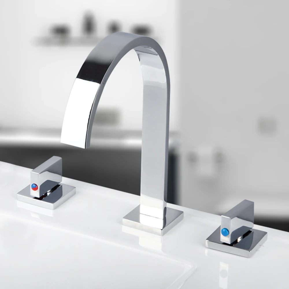 Best Price Brass Wall Mounted Waterfall 3 Pcs Mixer Chrome Polished