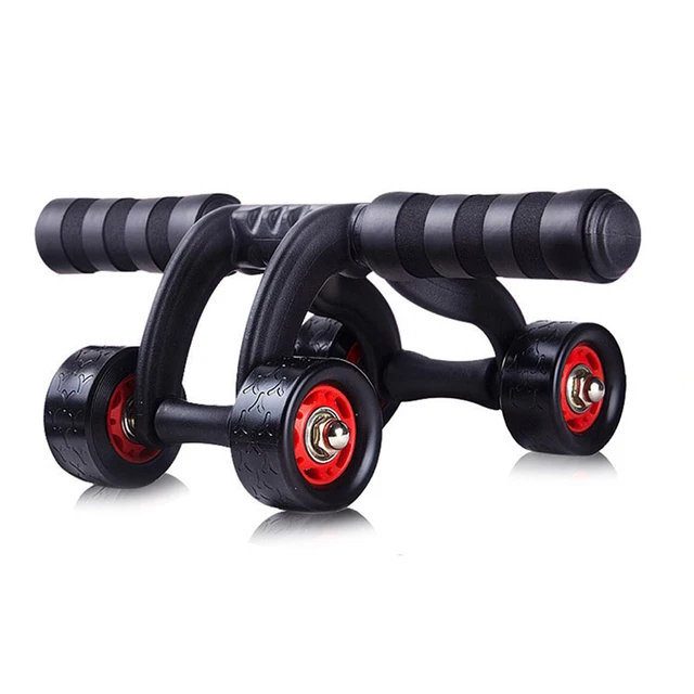 US $18.99 4 Wheel Power AB Abdominal Roller wheel for BellyWaistArmsLegs Workout Fitness Gym Exercise Body