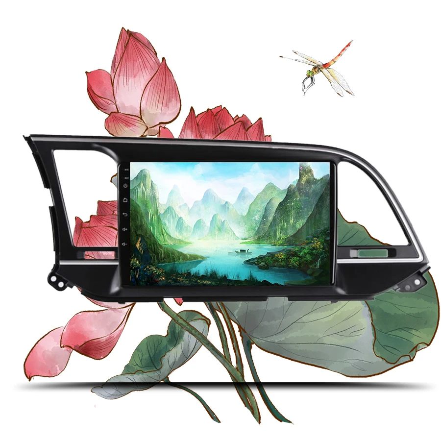 

Octa core android 9.1 2 din car dvd multimedia player radio for Hyundai Elantra 2016 2017 2018 built-in gps wifi bt rds headunit