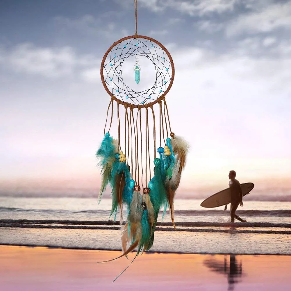 

Handmade Dream Catcher Feathers Decoration For Car Wall Hanging Room Home Decor Home decoration accessories small ornaments