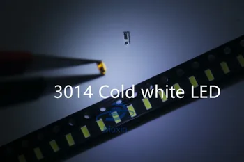 

100pcs 3014 SMD LED Chip cold White Ultra Bright 0.1W 9-13LM 30mA 3V Backlight Light Emitting Diode Lamp SMD 3014 LED Bead