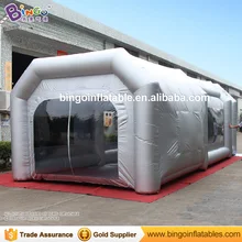 9 м* 4 м* 3 м Тип палатки надувная покрасочная Палатка/Автомобильная живопись Временная рабочая станция/Серебристая надувная кабина для окрашивания распылением игрушечная палатка