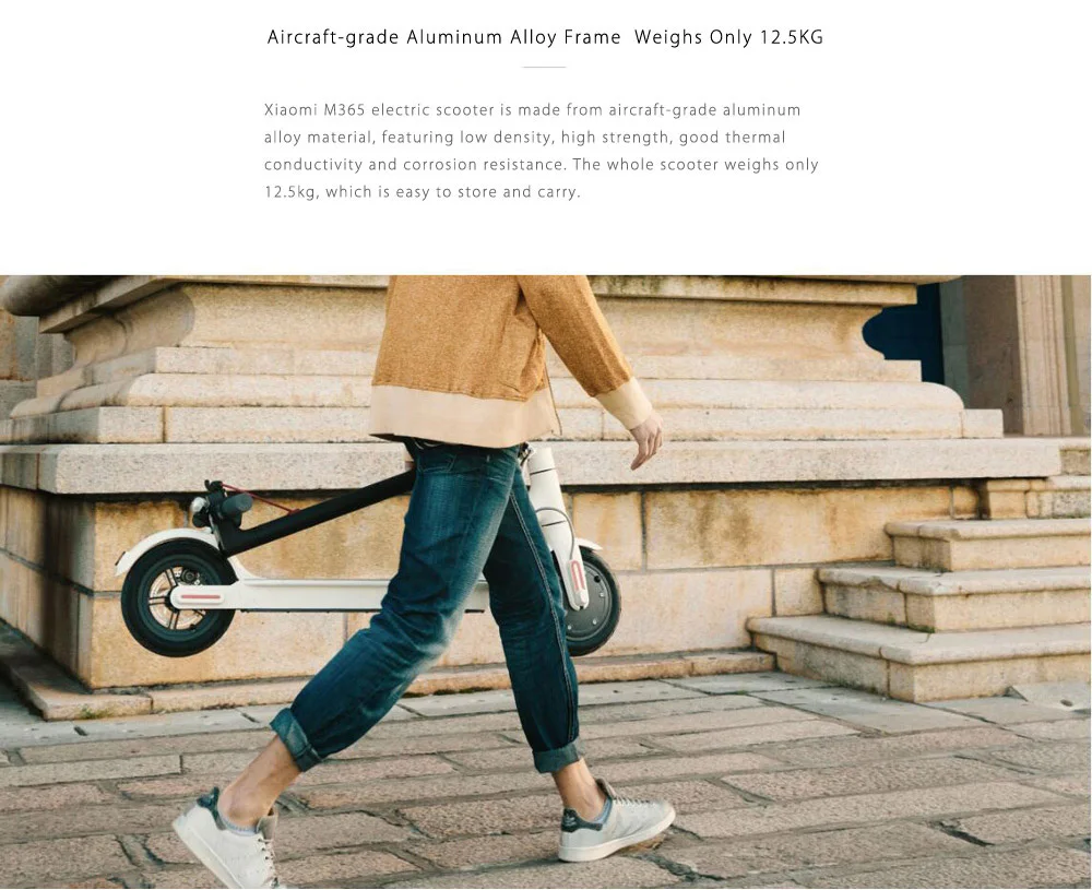Xiaomi Mijia M365 Folding Electric Scooter E-ABS Technology Kinetic Energy Recovery System Cruise Control-4