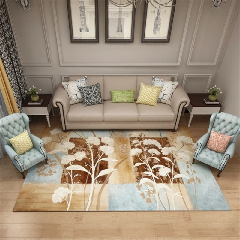 2 м X 3 м большой салон креативный H пасторальный стиль современный мягкий ковер для гостиной, спальни, ребенка играть нежный ковер домашний пол Мода