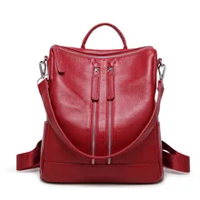 Estilo Simple diseñador de las señoras mochila azul y negro señora viaje complejo de LA PU de cuero mochila moda femenina mochila