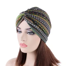 

New Luxury Soft jersey Turban Stretch Turban Hat Cross Twist Cap Chemo Caps Soft Headwrap Headbands Muslim Headwear