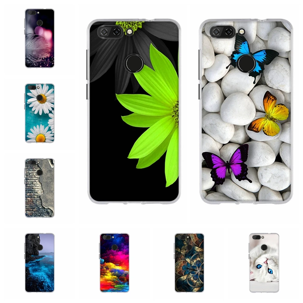 

For ZTE Blade V9 Protective Case Ultra-thin Soft TPU Silicone For ZTE Blade V9 V 9 Cover Cute Cat Patterned For ZTE V9 Coque
