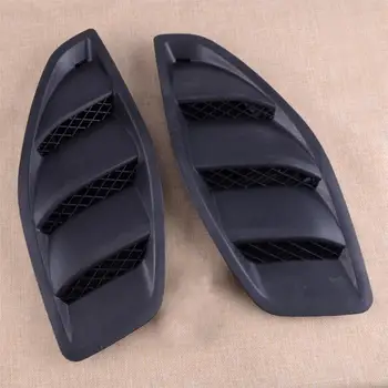 

2PCS Left Right Engine Hood Dome Louvers Air Inlet Vents Bezel Sticker Protector Fit For Jeep JK Wrangler 2007-2015 2016 2017