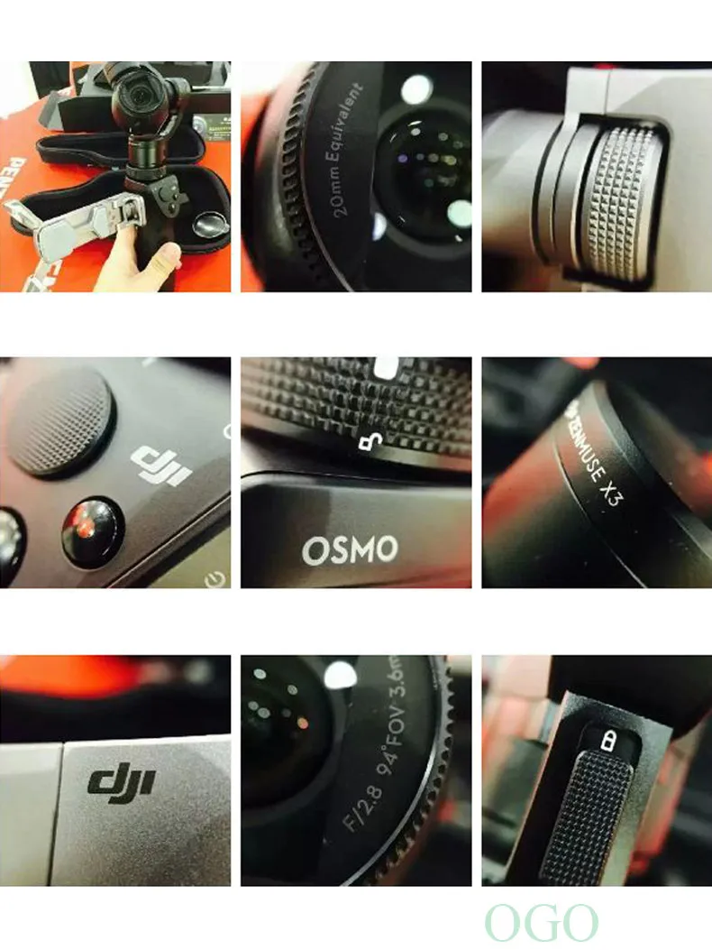 DJI OSMO Handheld 4K Camera With DJI FM 15 Flexi Microphone And Stabilizer Phantom 3 3 Axis Gimbal EMS Free