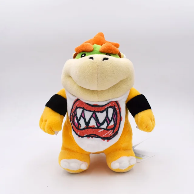 new arrival super mario bowser koopa jr stuffed plush doll soft baby bowser christmas